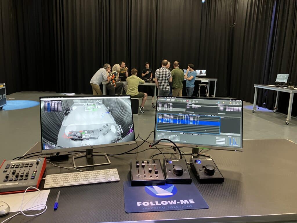Introducing Follow-Me to the focus group of theatre designers, lighting specialists and rental company